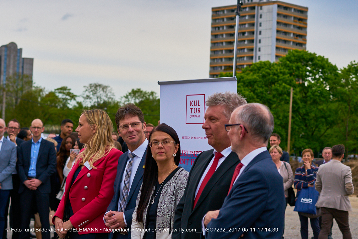 11. Mai 2017 - Grundsteinlegung für die LOGE und dem Kulturquadrat in Neuperlach